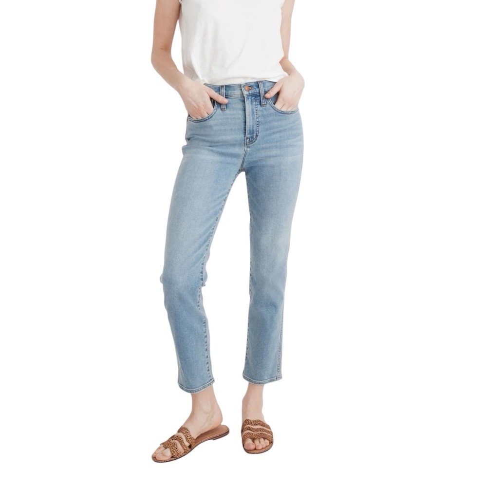 Madewell Roadtripper Stovepipe Jeans Blue Wash Straight Leg Denim Women’s W28